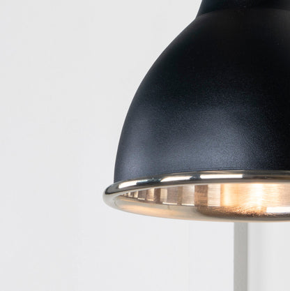 Smooth Nickel Brindley Wall Light by From The Anvil