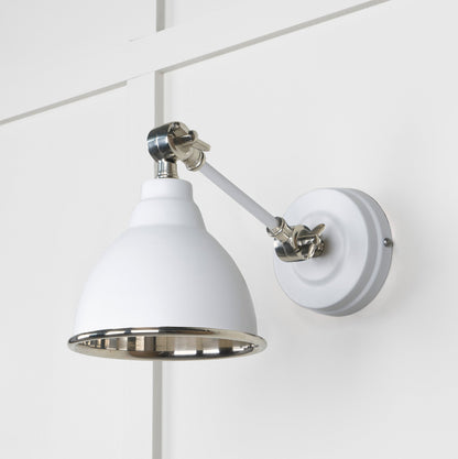Smooth Nickel Brindley Wall Light by From The Anvil