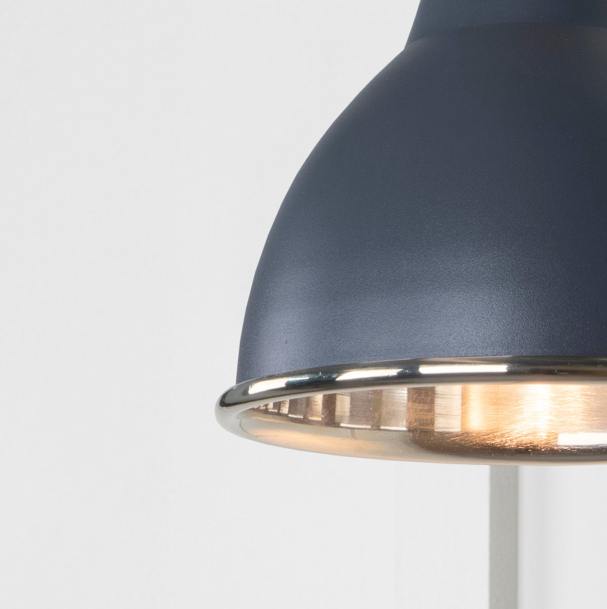 Smooth Nickel Brindley Wall Light by From The Anvil