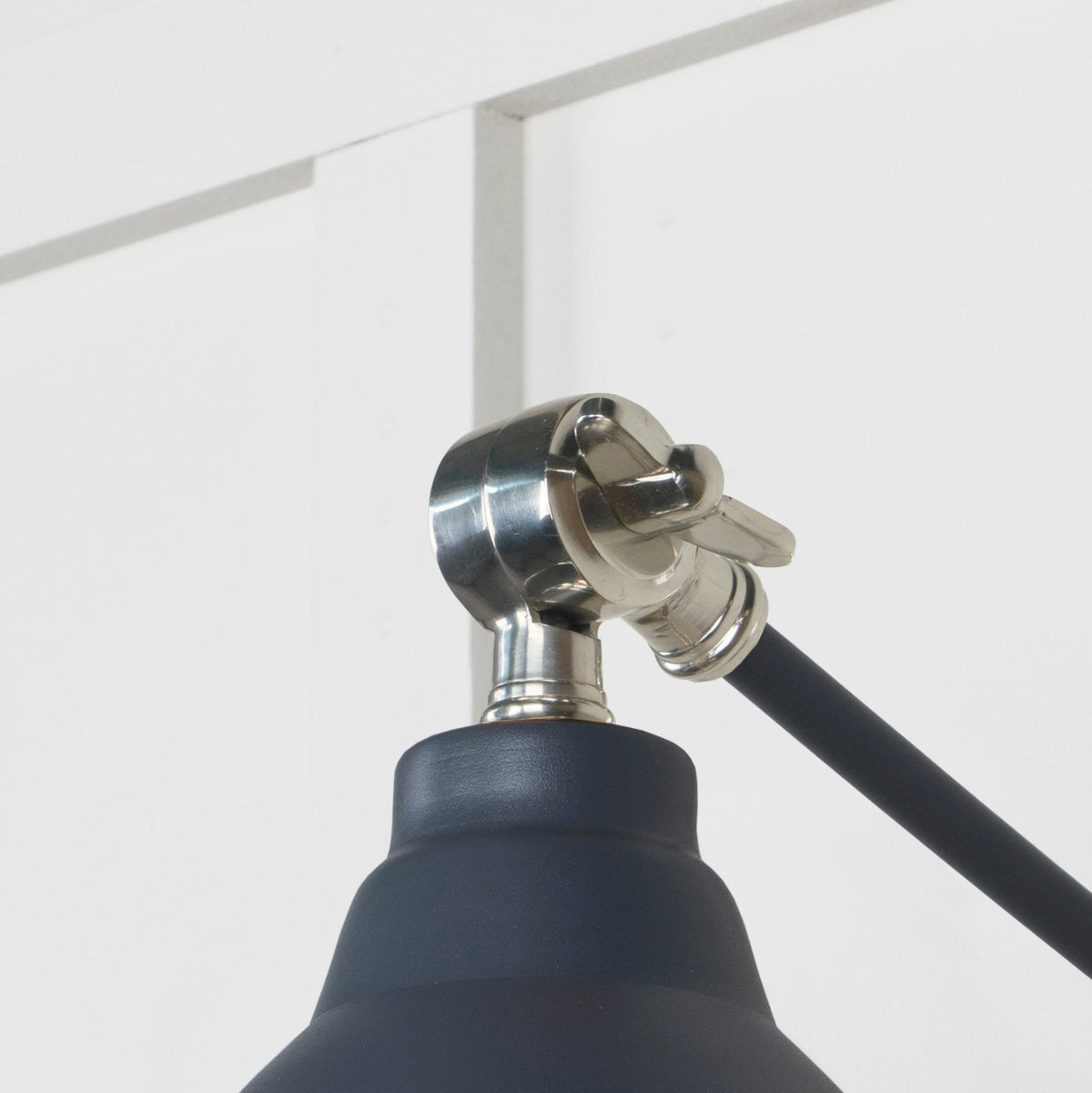 Smooth Nickel Brindley Wall Light by From The Anvil
