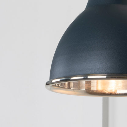 Smooth Nickel Brindley Wall Light by From The Anvil