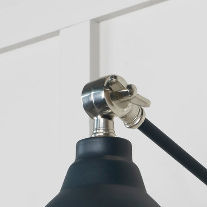 Smooth Nickel Brindley Wall Light by From The Anvil