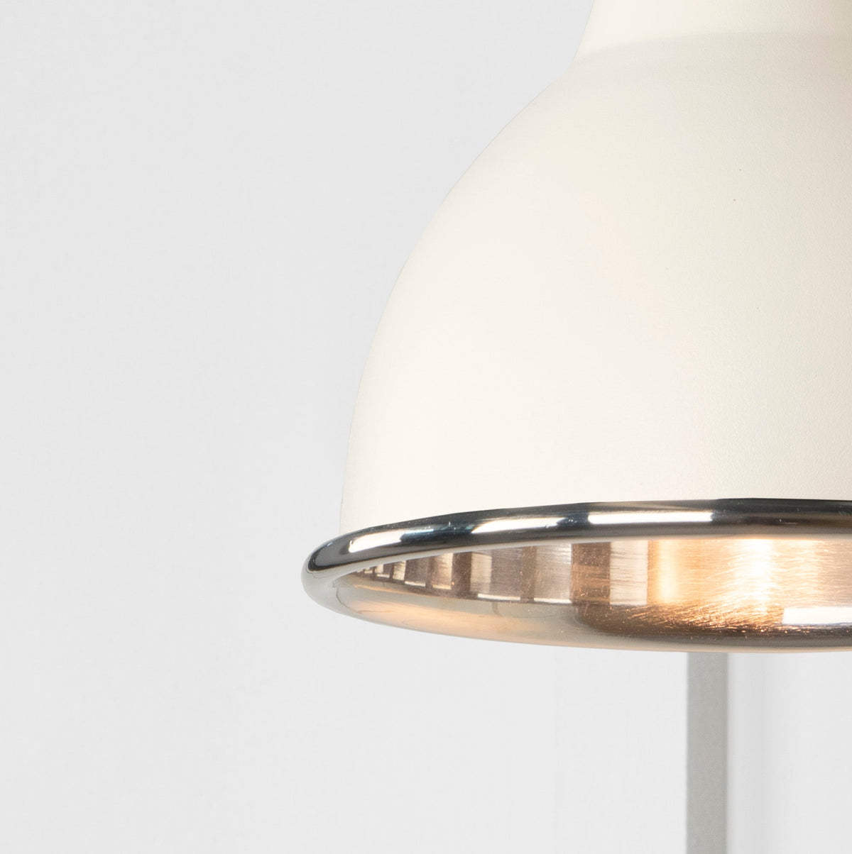 Smooth Nickel Brindley Wall Light by From The Anvil