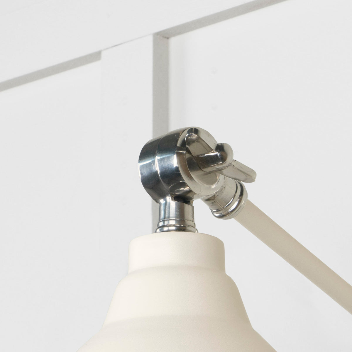 Smooth Nickel Brindley Wall Light by From The Anvil