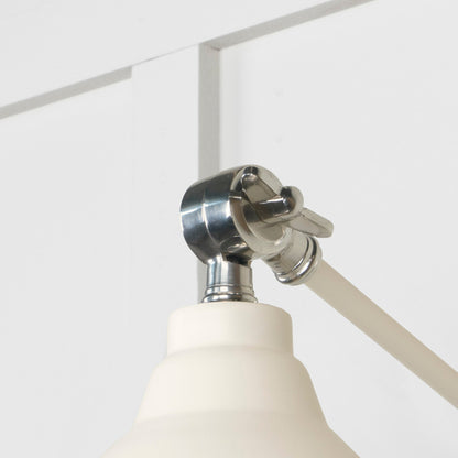 Smooth Nickel Brindley Wall Light by From The Anvil