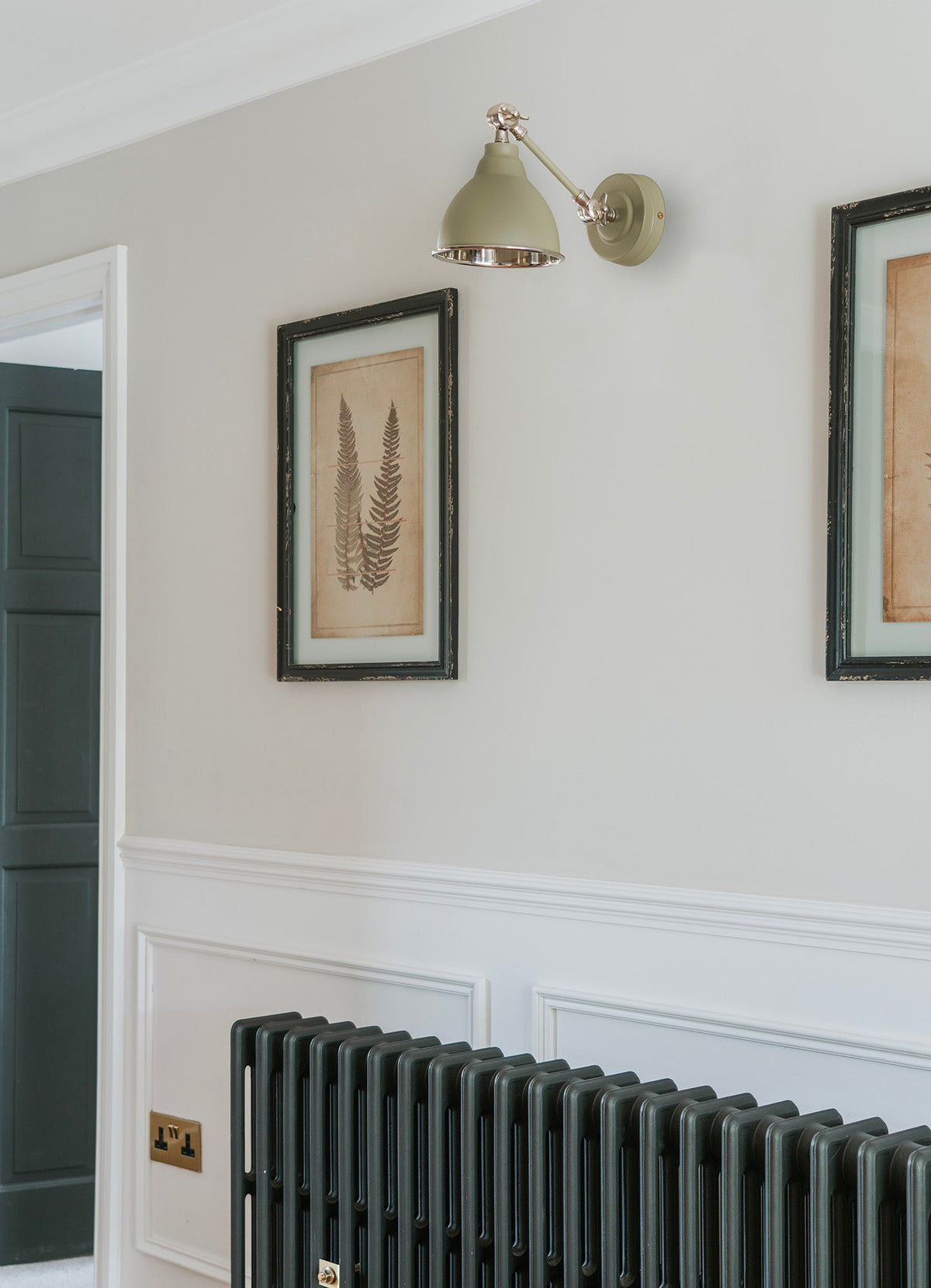 Smooth Nickel Brindley Wall Light by From The Anvil