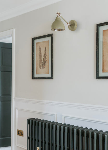 Smooth Nickel Brindley Wall Light by From The Anvil