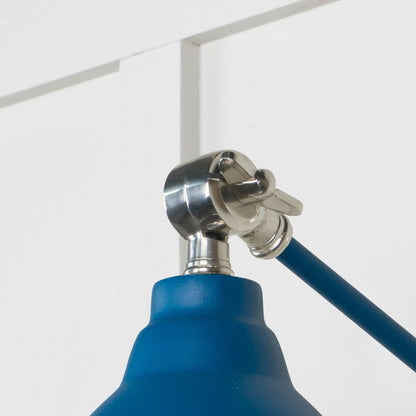 Smooth Nickel Brindley Wall Light by From The Anvil