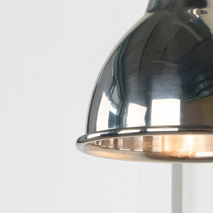 Smooth Nickel Brindley Wall Light by From The Anvil