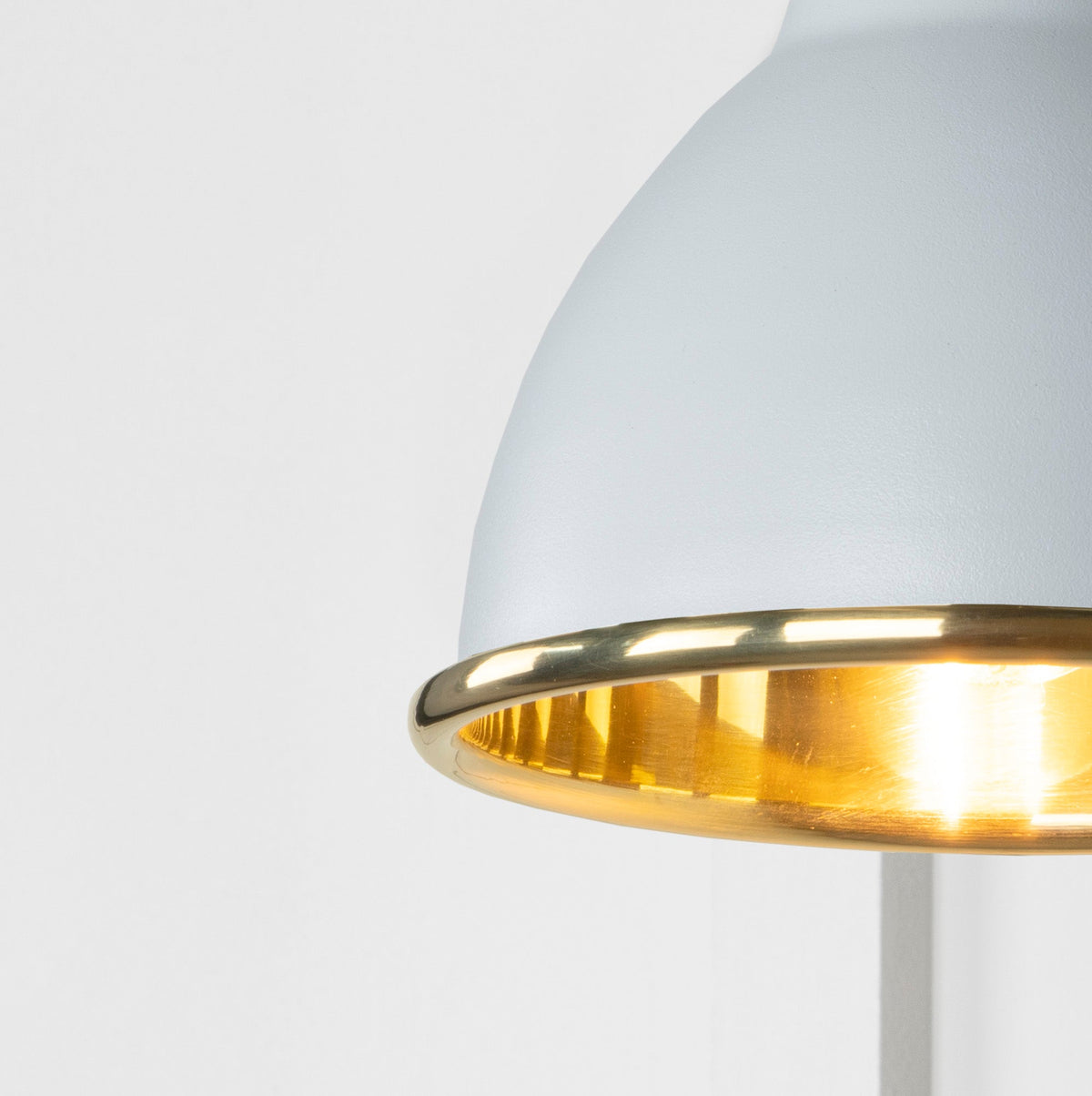 Smooth Brass Brindley Wall Light by From The Anvil
