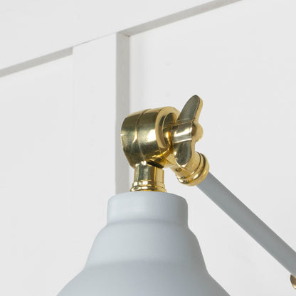 Smooth Brass Brindley Wall Light by From The Anvil
