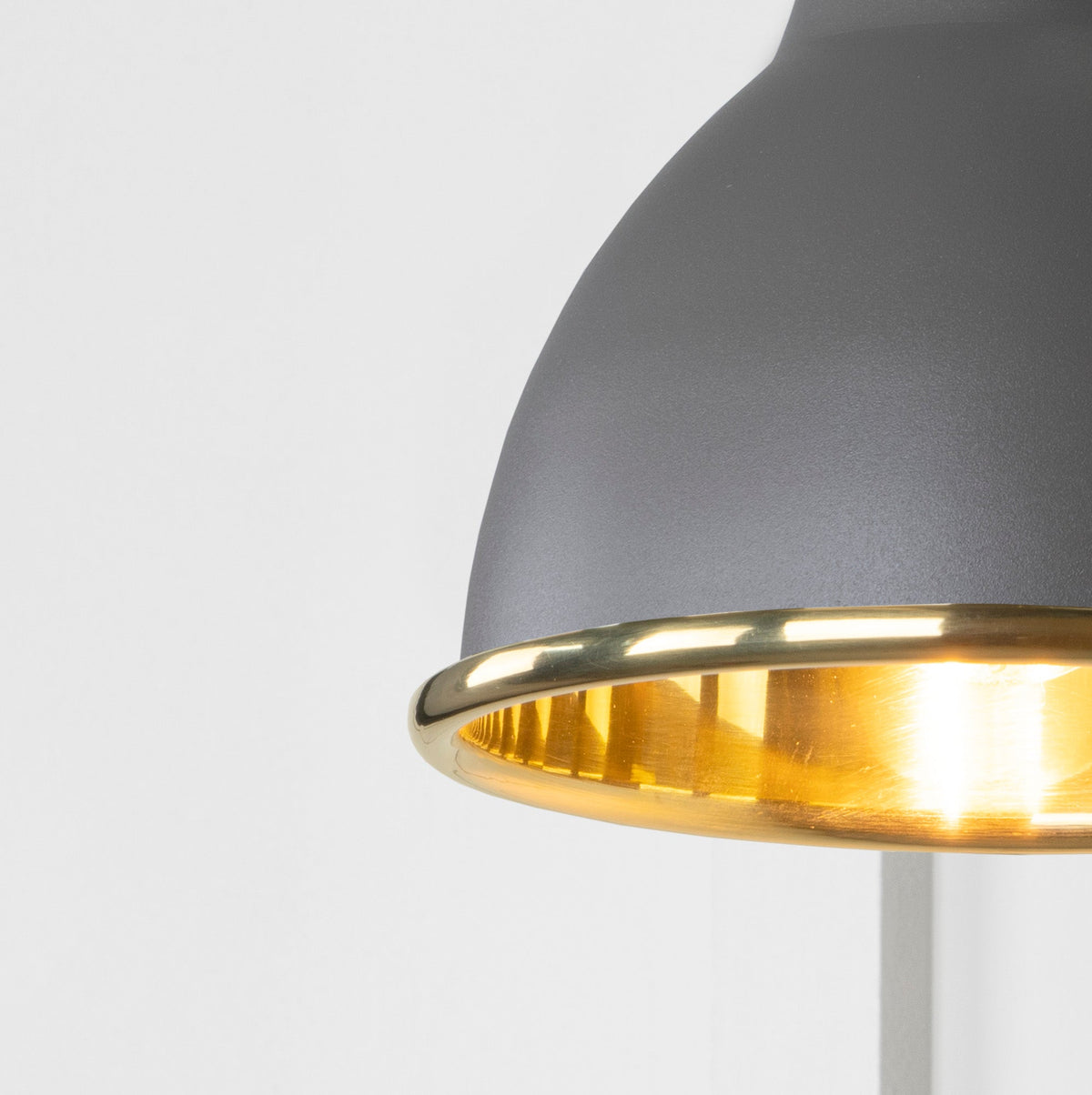 Smooth Brass Brindley Wall Light by From The Anvil