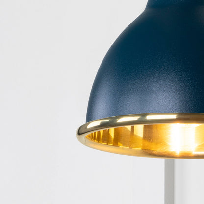 Smooth Brass Brindley Wall Light by From The Anvil