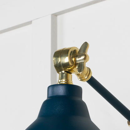 Smooth Brass Brindley Wall Light by From The Anvil