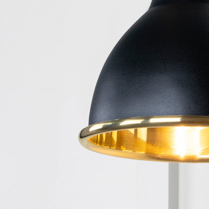 Smooth Brass Brindley Wall Light by From The Anvil