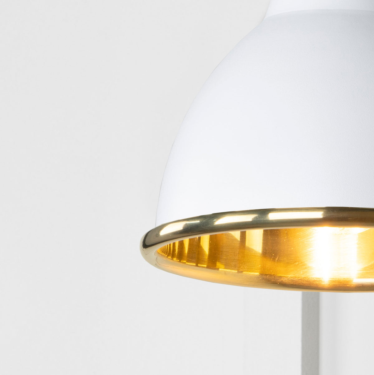 Smooth Brass Brindley Wall Light by From The Anvil