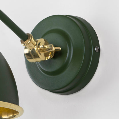 Smooth Brass Brindley Wall Light by From The Anvil
