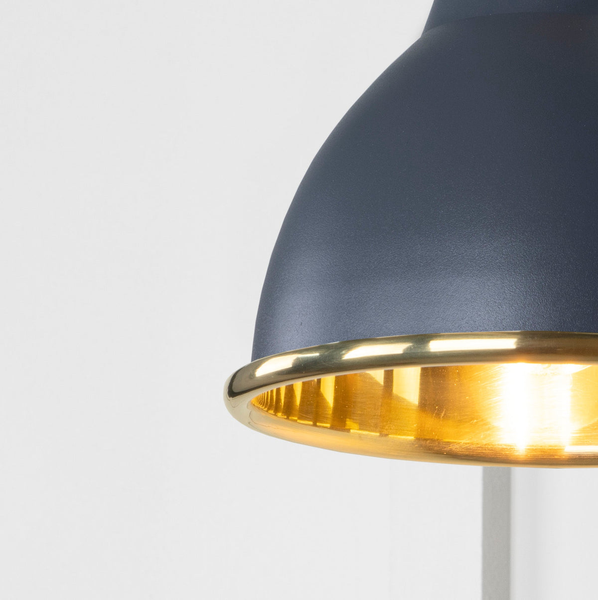 Smooth Brass Brindley Wall Light by From The Anvil