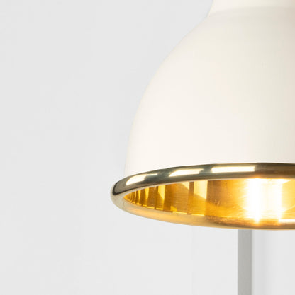 Smooth Brass Brindley Wall Light by From The Anvil