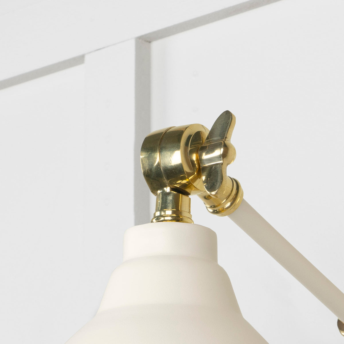 Smooth Brass Brindley Wall Light by From The Anvil