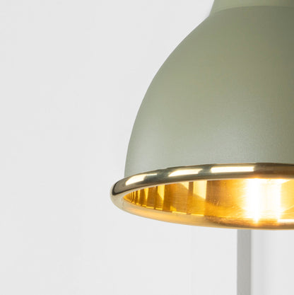 Smooth Brass Brindley Wall Light by From The Anvil