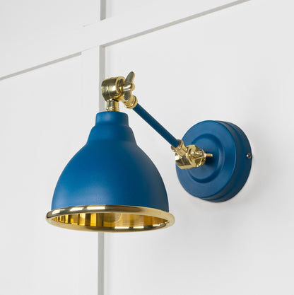 Smooth Brass Brindley Wall Light by From The Anvil