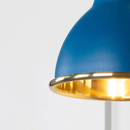 Smooth Brass Brindley Wall Light by From The Anvil