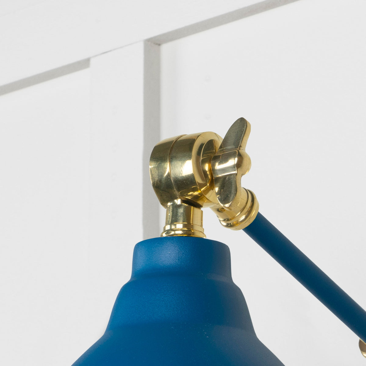 Smooth Brass Brindley Wall Light by From The Anvil