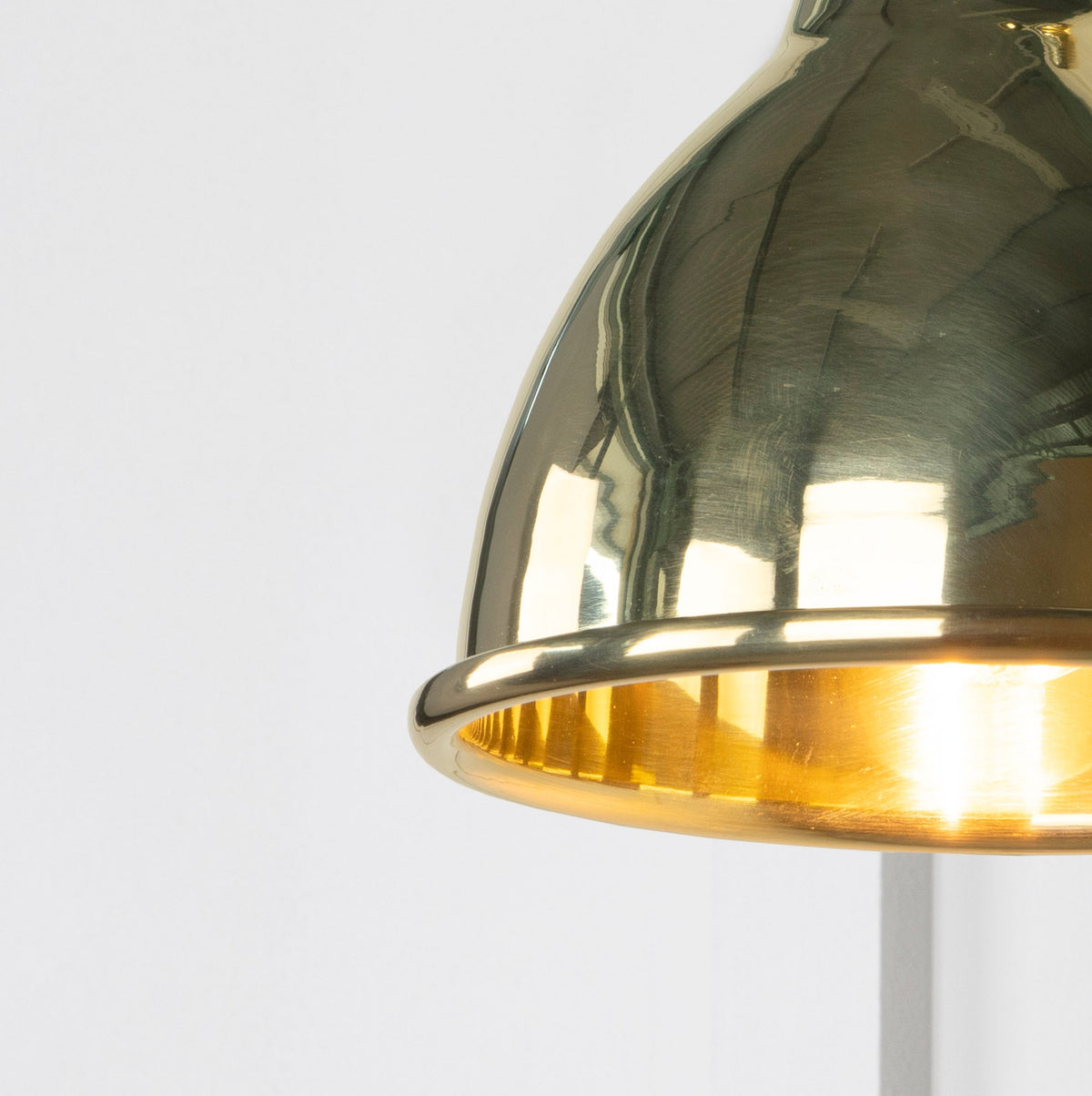 Smooth Brass Brindley Wall Light by From The Anvil