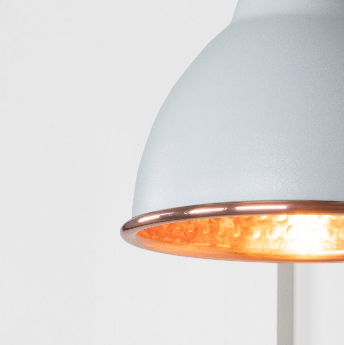 Hammered Copper Brindley Wall Light by From The Anvil