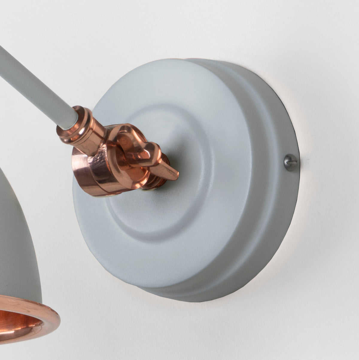 Hammered Copper Brindley Wall Light by From The Anvil