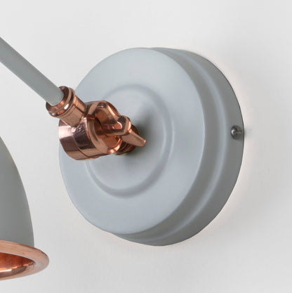 Hammered Copper Brindley Wall Light by From The Anvil