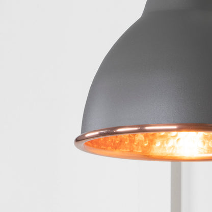 Hammered Copper Brindley Wall Light by From The Anvil