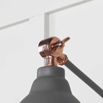 Hammered Copper Brindley Wall Light by From The Anvil