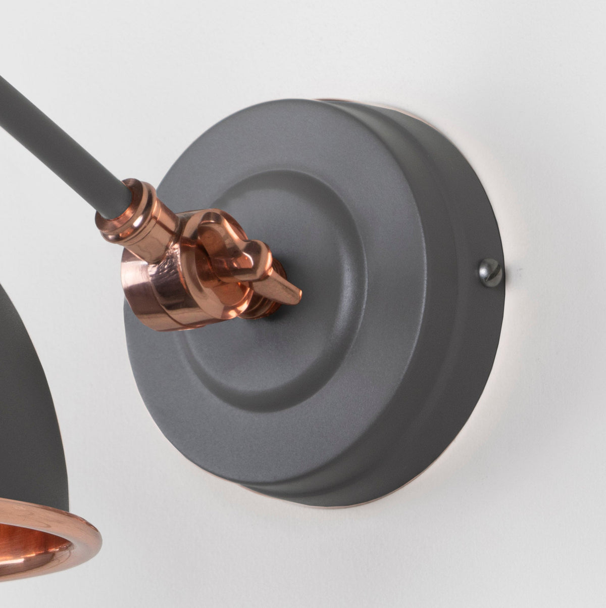 Hammered Copper Brindley Wall Light by From The Anvil