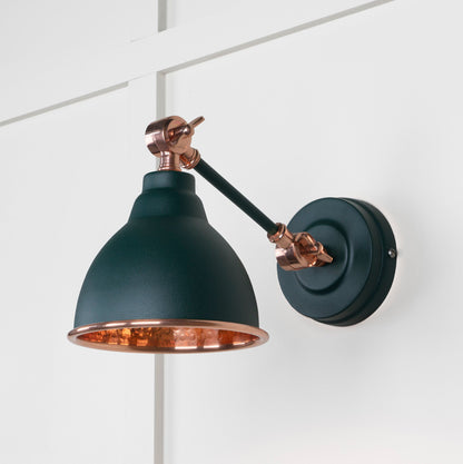 Hammered Copper Brindley Wall Light by From The Anvil