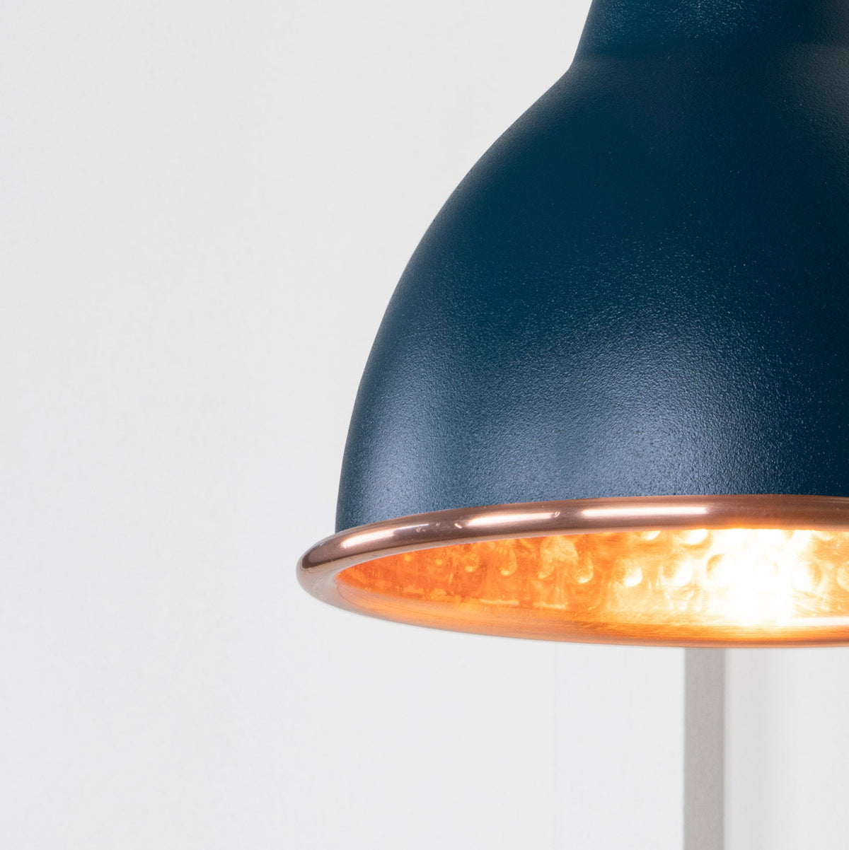 Hammered Copper Brindley Wall Light by From The Anvil