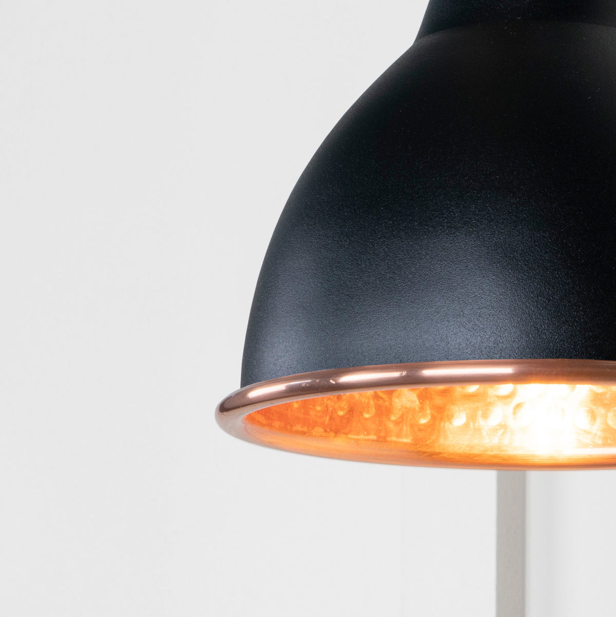Hammered Copper Brindley Wall Light by From The Anvil