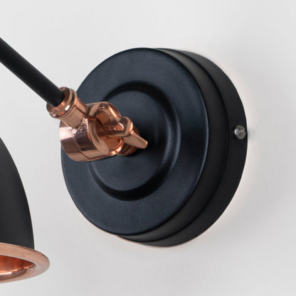 Hammered Copper Brindley Wall Light by From The Anvil