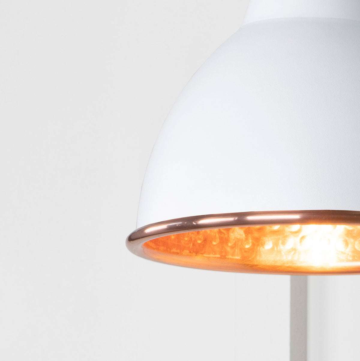Hammered Copper Brindley Wall Light by From The Anvil