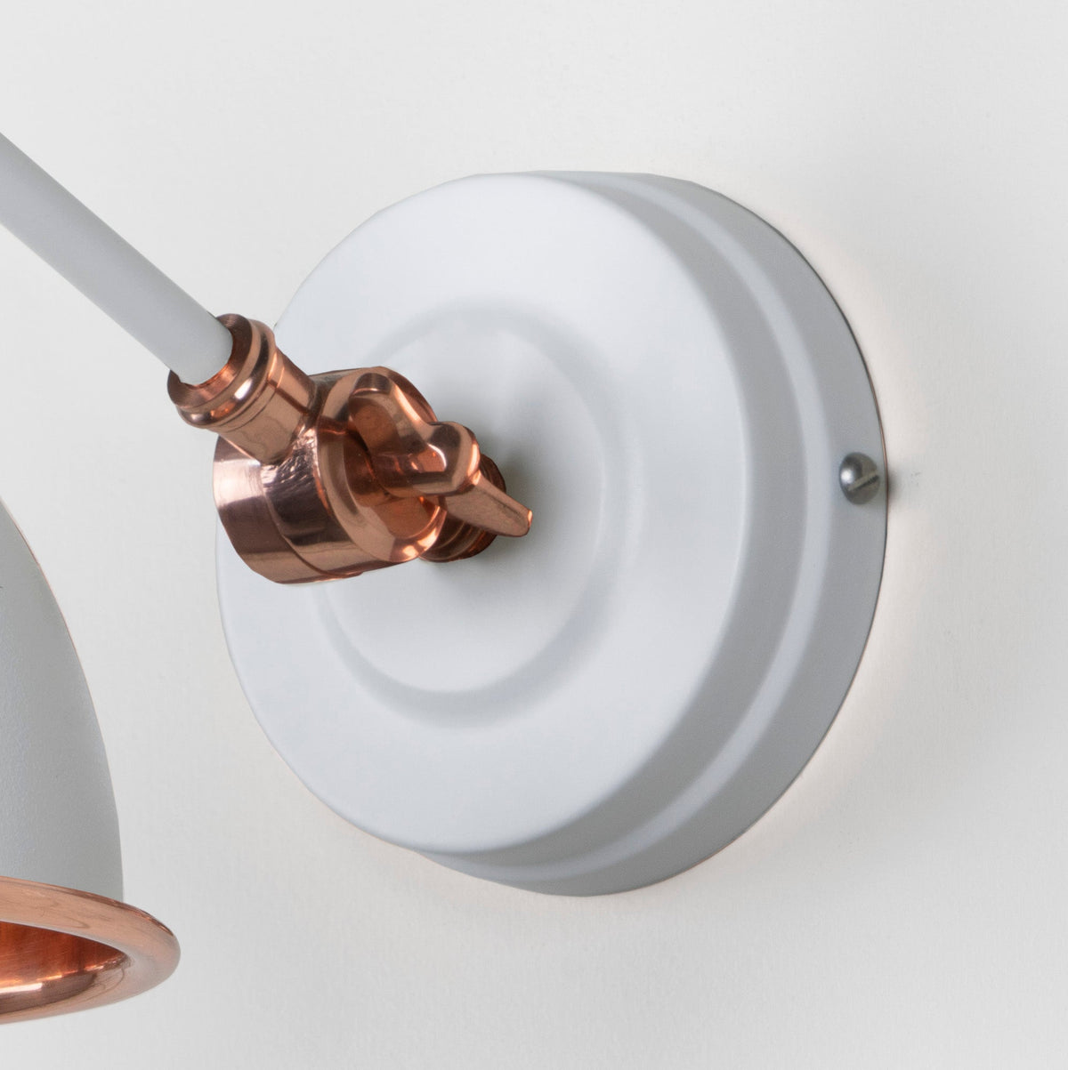 Hammered Copper Brindley Wall Light by From The Anvil