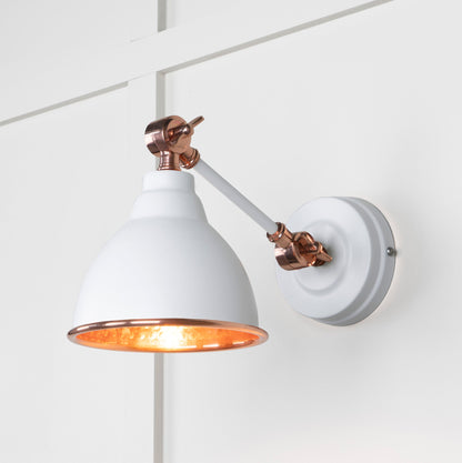 From The Anvil's Hammered Copper Hammered Copper Brindley Wall Light