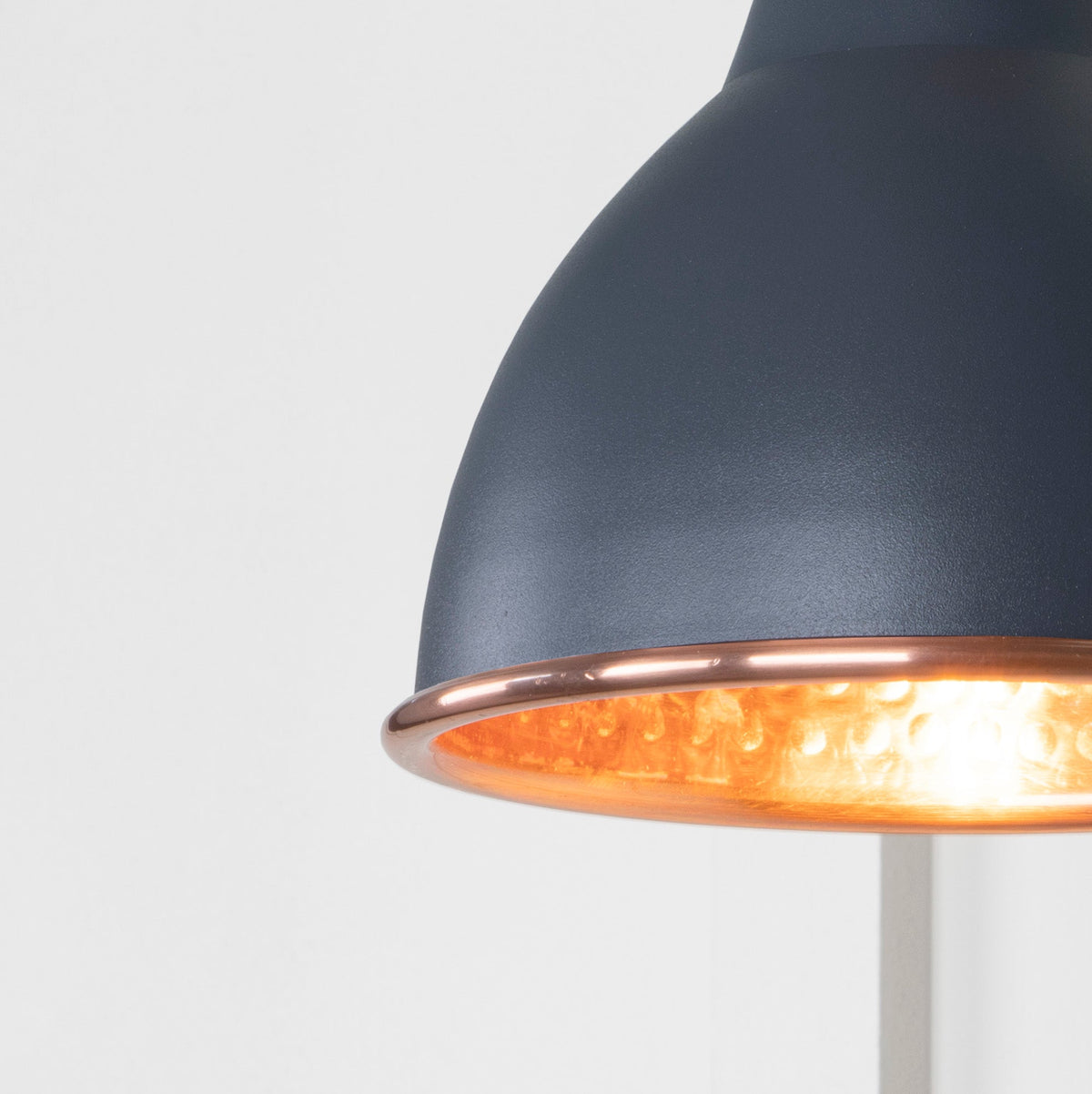Hammered Copper Brindley Wall Light by From The Anvil