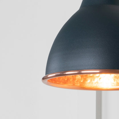 Hammered Copper Brindley Wall Light by From The Anvil
