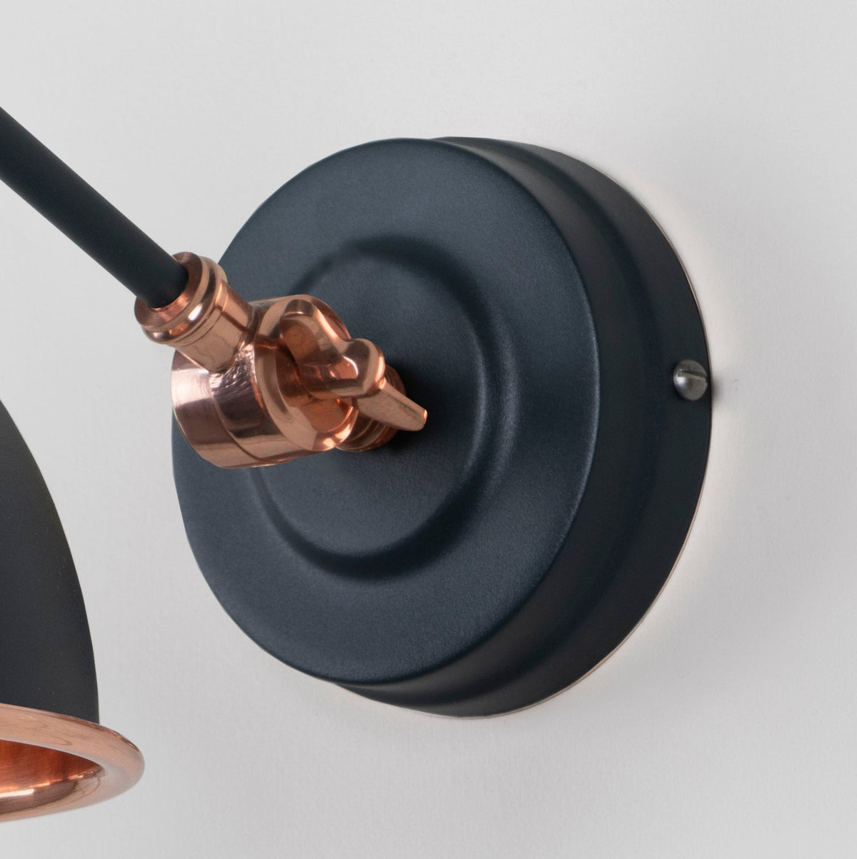 Hammered Copper Brindley Wall Light by From The Anvil