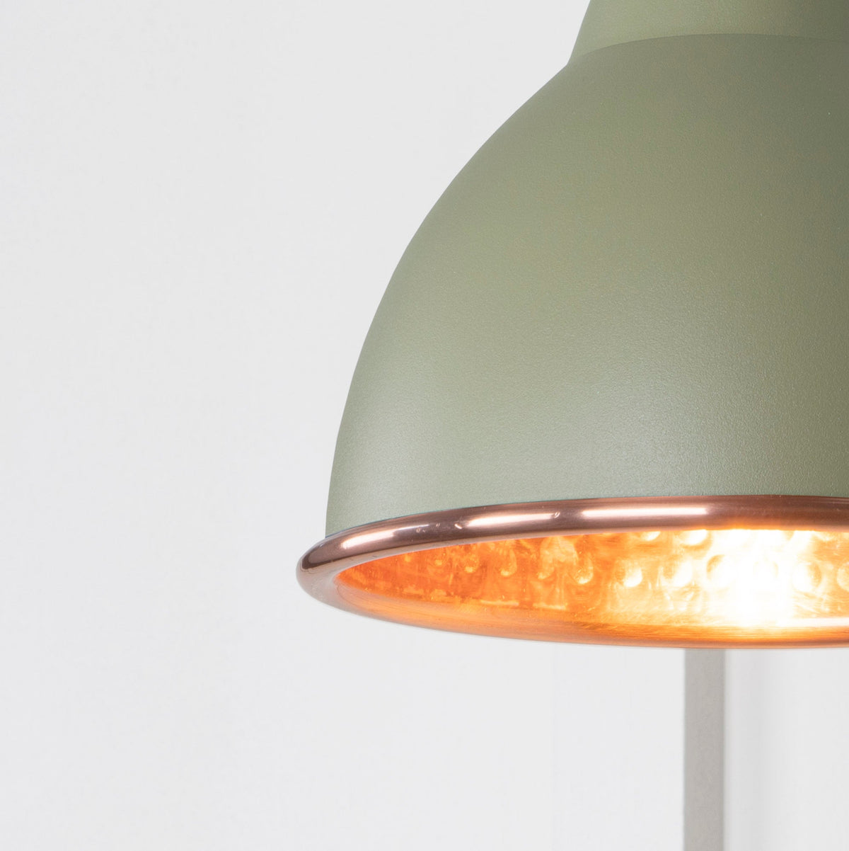 Hammered Copper Brindley Wall Light by From The Anvil