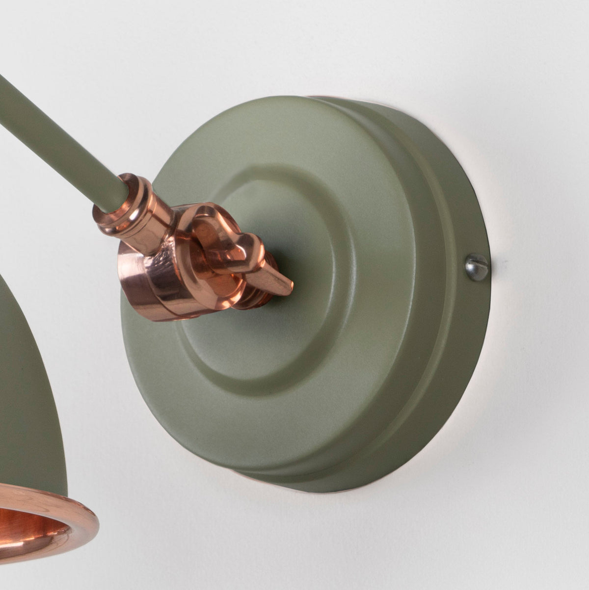 Hammered Copper Brindley Wall Light by From The Anvil