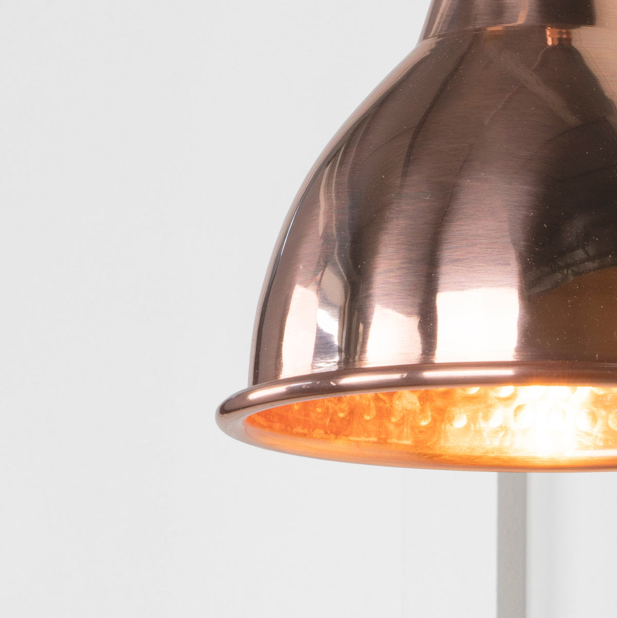 Hammered Copper Brindley Wall Light by From The Anvil