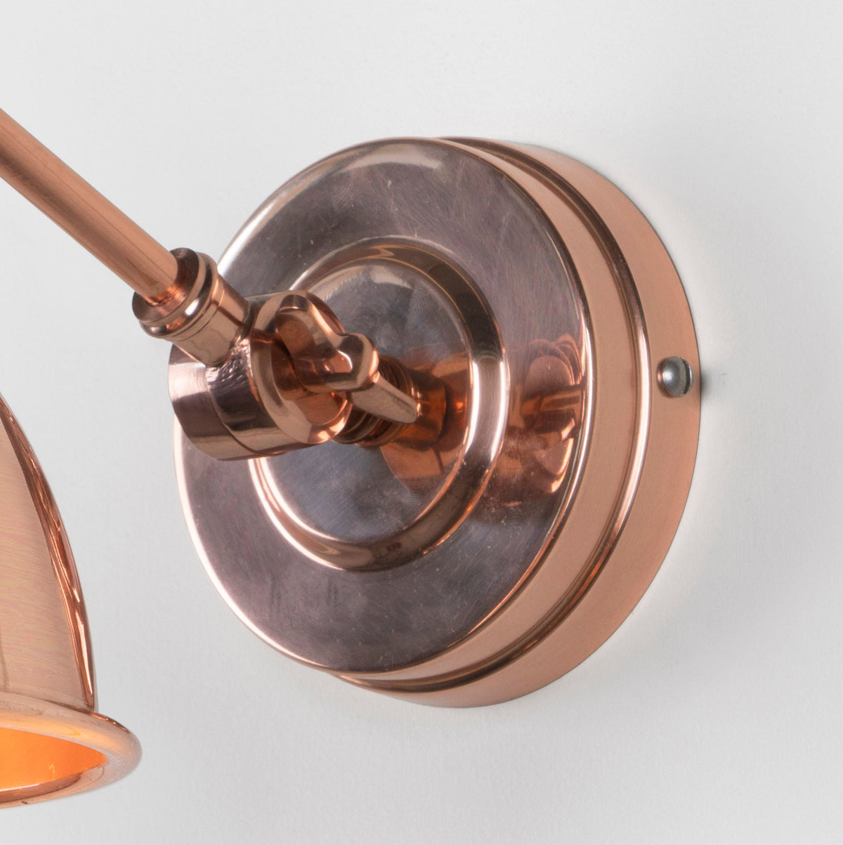 Hammered Copper Brindley Wall Light by From The Anvil