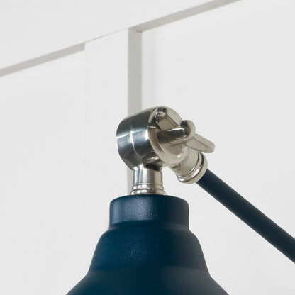 Hammered Nickel Brindley Wall Light by From The Anvil